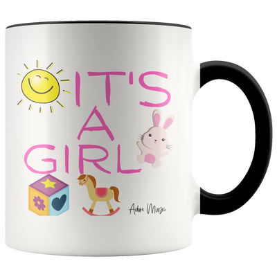 Its A Girl Coffee Mug - Adore Mugs