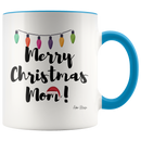 Merry Christmas Mom Lights and Hat Coffee Mug - Adore Mugs