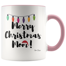 Merry Christmas Mom Lights and Hat Coffee Mug - Adore Mugs