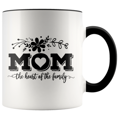 Mom, The Heart of the Family Coffee Mug - Adore Mugs