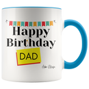 Happy Birthday Dad Banner Coffee Mug - Adore Mugs