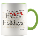 Happy Holidays Stockings Coffee Mug - Adore Mugs