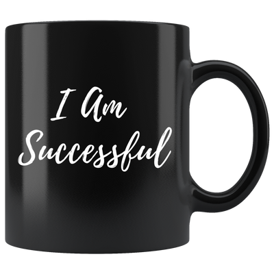 I A.M. Collection | I AM Successful Black Coffee Mug - Adore Mugs