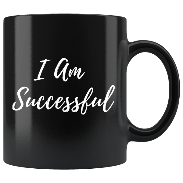 I A.M. Collection | I AM Successful Black Coffee Mug - Adore Mugs