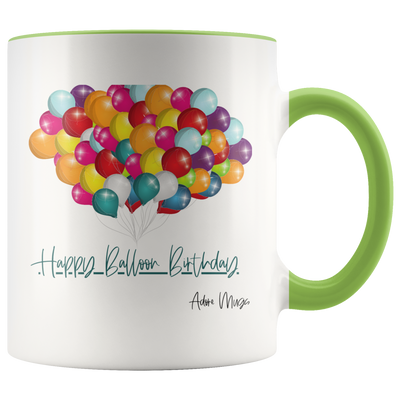 Happy Balloons Birthday Coffee Mug - Adore Mugs