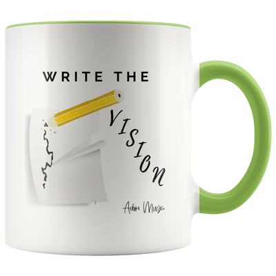 Write The Vision Coffee Mug - Adore Mugs