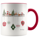 Reindeer and Snowmen Coffee Mug - Adore Mugs