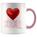 XOXO Heart Coffee Mug - Adore Mugs