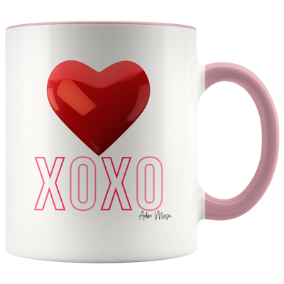 XOXO Heart Coffee Mug - Adore Mugs
