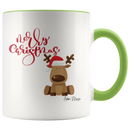 Merry Christmas Reindeer Coffee Mug - Adore Mugs