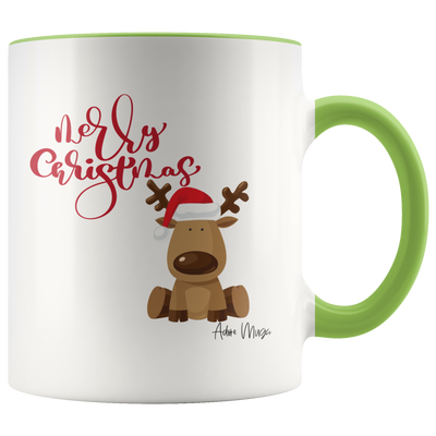 Merry Christmas Reindeer Coffee Mug - Adore Mugs