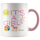 Its A Girl Coffee Mug - Adore Mugs