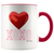 XOXO Heart Coffee Mug - Adore Mugs