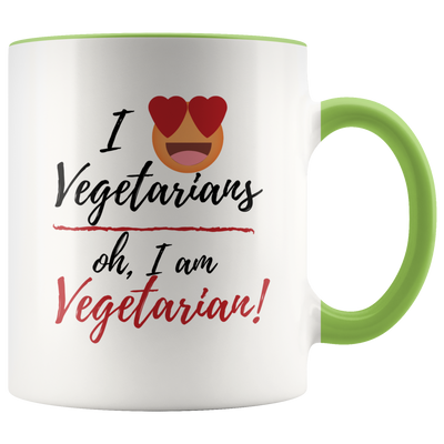 I Love Vegetarians Coffee Mug - Adore Mugs