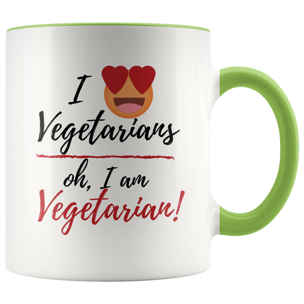 I Love Vegetarians Coffee Mug - Adore Mugs