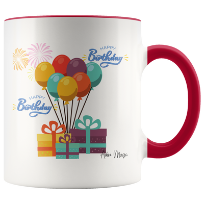 Happy Birthday Balloon Surprise Coffee Mug - Adore Mugs